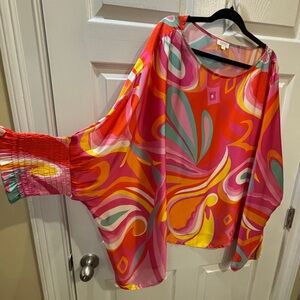 ODDY Colorful Abstract Women's Blouse